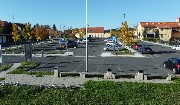 Parking lot by the small bridge