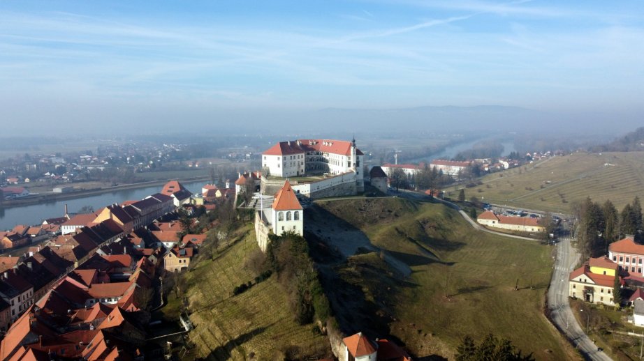 View of Ptuj Castle from above