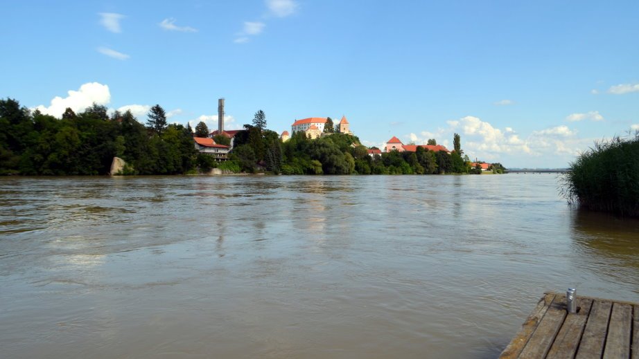 Ptuj across the Drava river