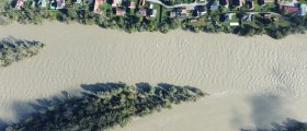 The Drava River from above