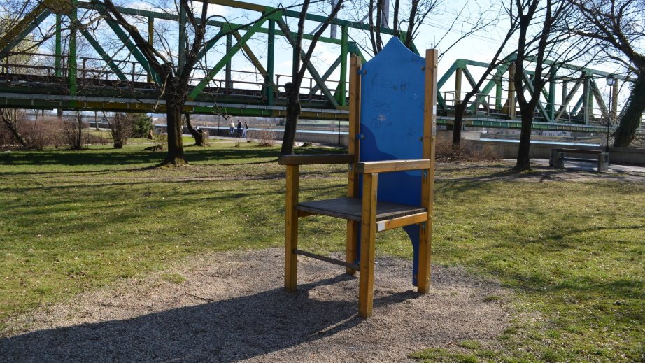 Large chair in Ptuj park