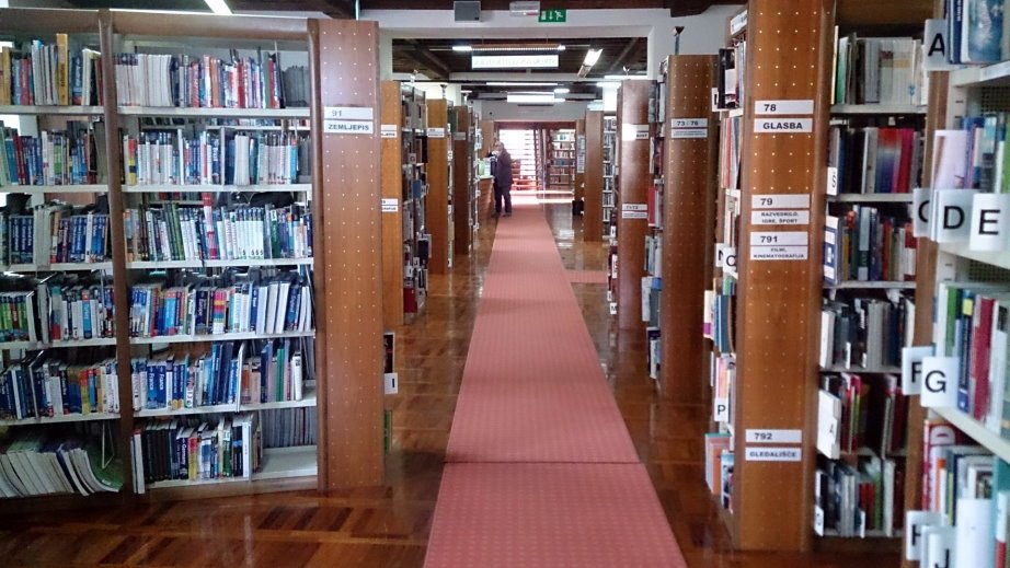 The interior of the Ptuj library