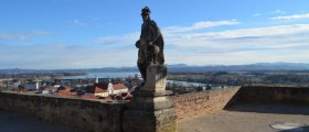 Statue by Ptuj Castle