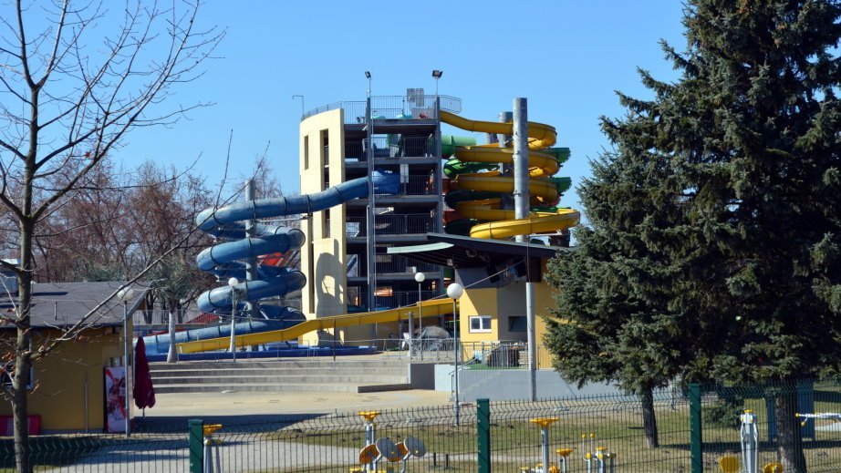 Waterslides in thermal park Ptuj